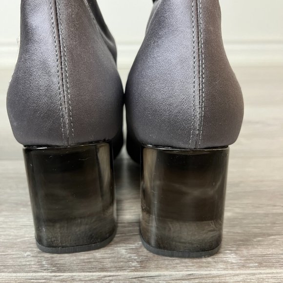 JOHN FLUEVOG • Silver Thigh High PETULA Boots • Vegan • Size 8 • NWT - Picture 5 of 14